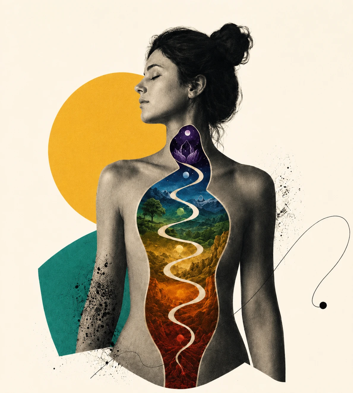 The Chakra Path — embodied psychology artwork