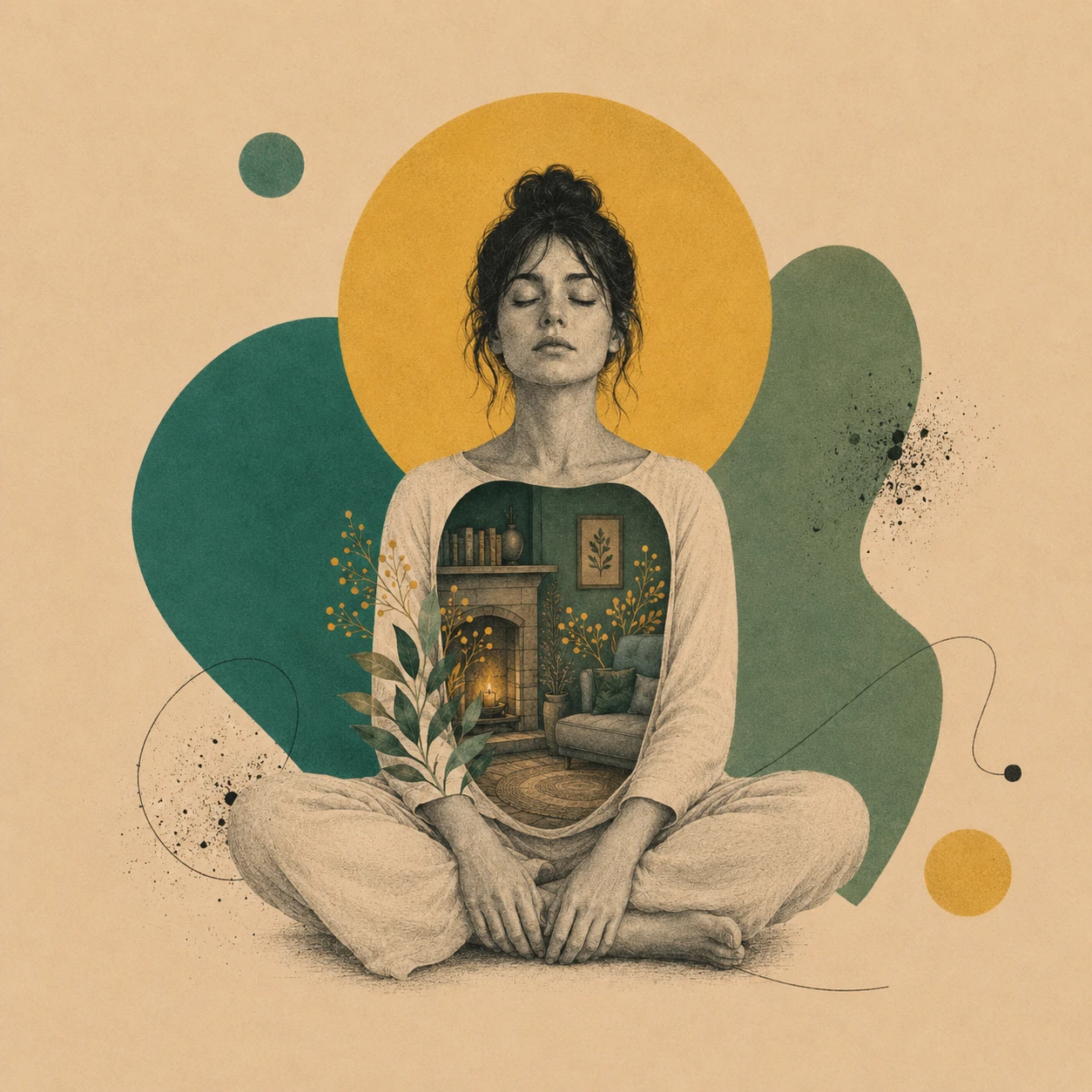 Safety Within — embodied psychology artwork